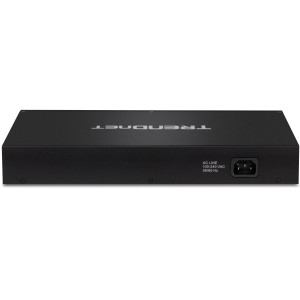 TRENDnet TPE-3012LS 12-Port Gigabit Poe+ Surveillance Switch, 8x Gigabit PoE+, 2x Gigabit, 2 SFP, 30W/Port, Rackmount